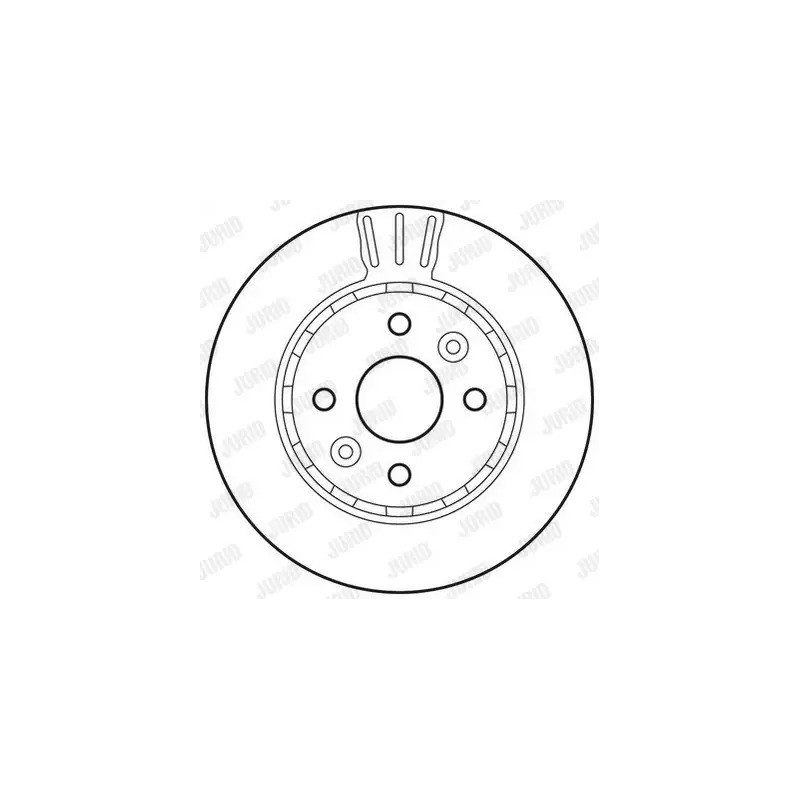 Stabdžių diskas  JURID 562787JC