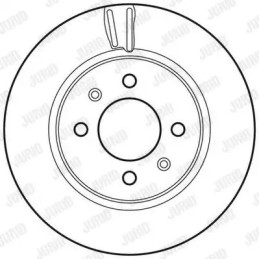 Stabdžių diskas  JURID 562796JC