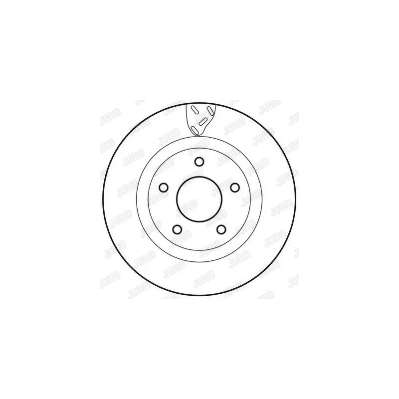 Stabdžių diskas  JURID 562790JC