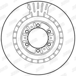 Stabdžių diskas  JURID 562798JC