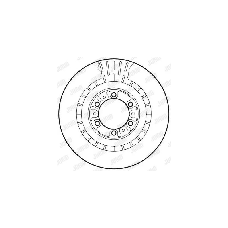Stabdžių diskas  JURID 562798JC