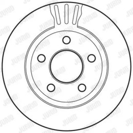 Stabdžių diskas  JURID 562802JC