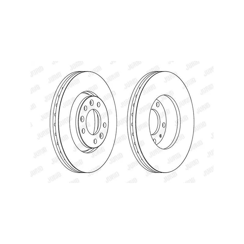 Stabdžių diskas  JURID 562839JC
