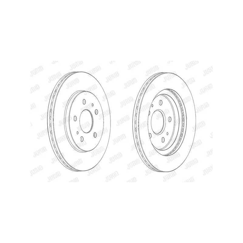Stabdžių diskas  JURID 562853JC