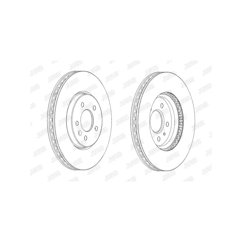 Stabdžių diskas  JURID 562851JC