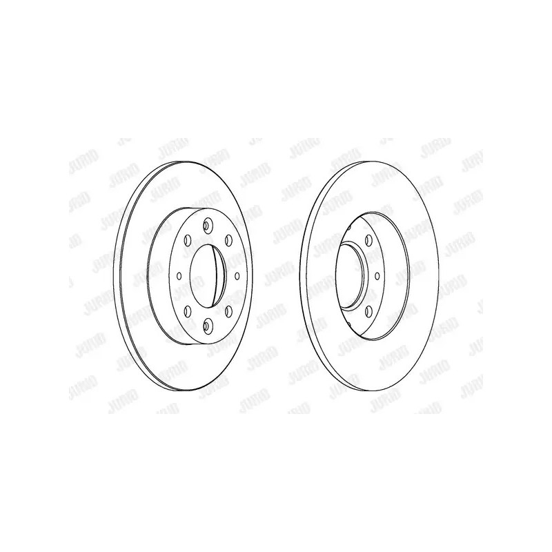 Stabdžių diskas  JURID 562865JC