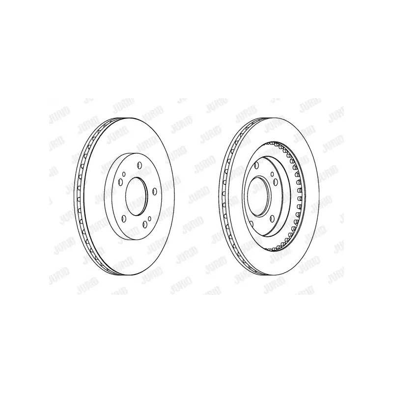 Stabdžių diskas  JURID 562875JC