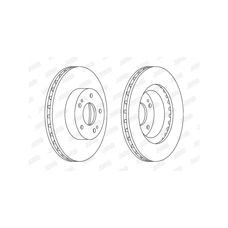 Stabdžių diskas  JURID 562873JC