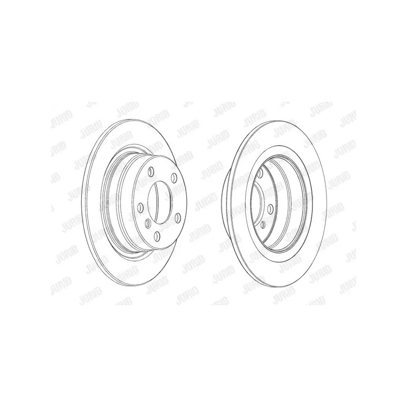 Stabdžių diskas  JURID 562905JC