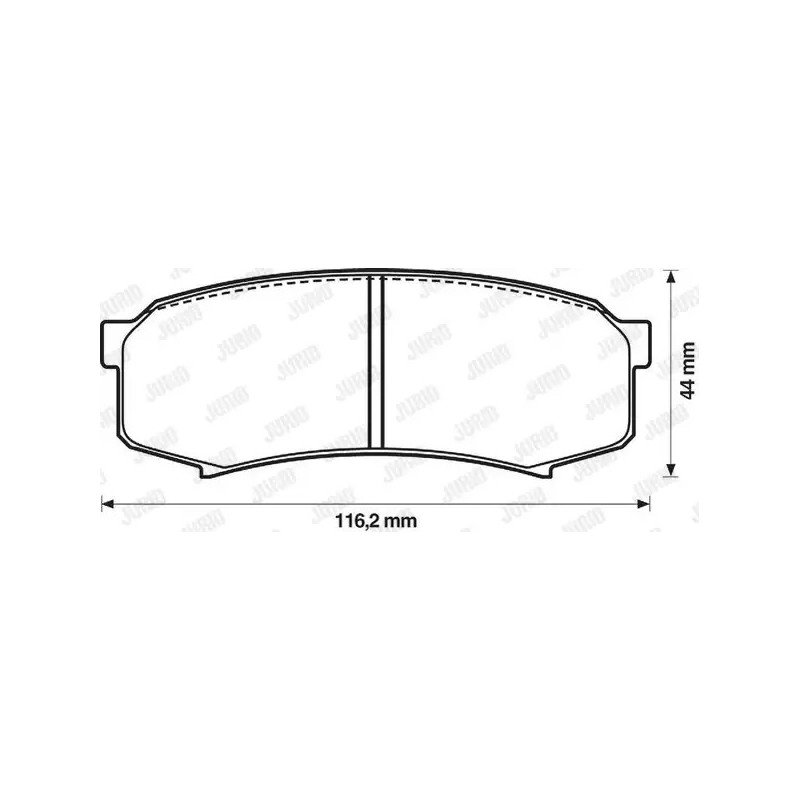 Diskinių stabdžių trinkelių rinkinys  JURID 572245J