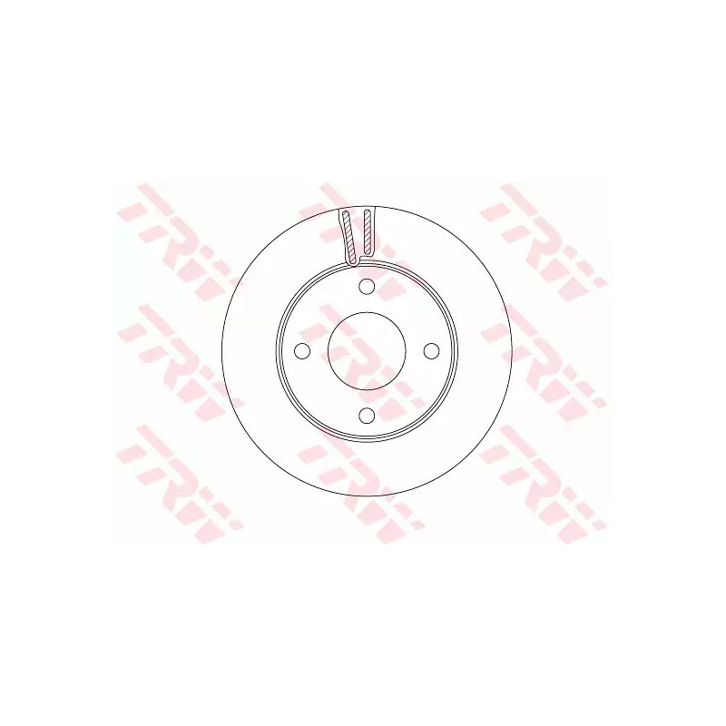 Stabdžių diskas  TRW DF6417