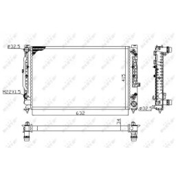 Variklio aušinimo radiatorius  NRF 519504A