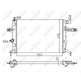 Variklio aušinimo radiatorius  NRF 53628A