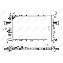 Variklio aušinimo radiatorius  NRF 58178A