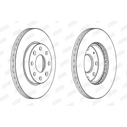 Stabdžių diskas  JURID 563019JC
