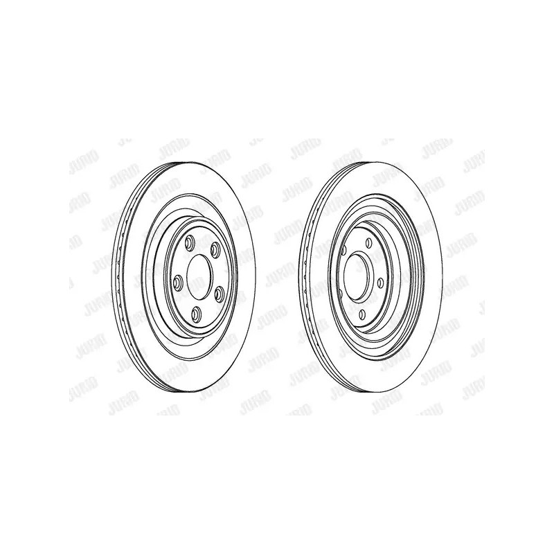 Stabdžių diskas  JURID 563027JC