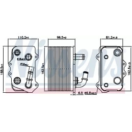 Neautomatinės transmisijos alyvos aušintuvas NISSENS 90934