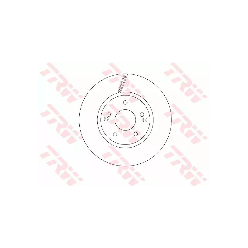 Stabdžių diskas  TRW DF6804