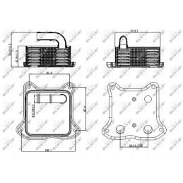 Variklio alyvos aušintuvas  NRF 31260
