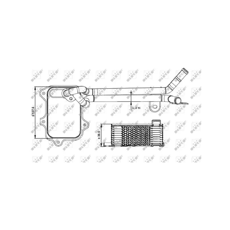 Variklio alyvos aušintuvas  NRF 31261