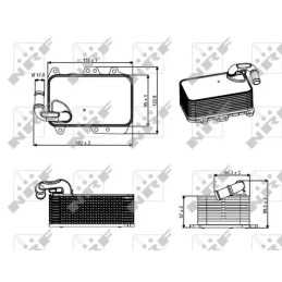 Variklio alyvos aušintuvas  NRF 31272