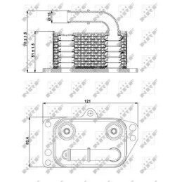 Variklio alyvos aušintuvas  NRF 31332