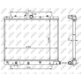 Variklio aušinimo radiatorius  NRF 59209