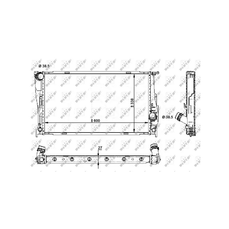 Variklio aušinimo radiatorius  NRF 59210
