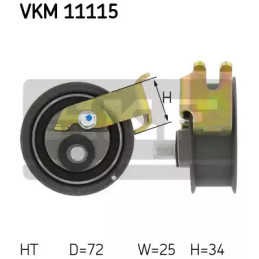 Paskirstymo diržo įtempiklio skriemulys  SKF VKM 11115