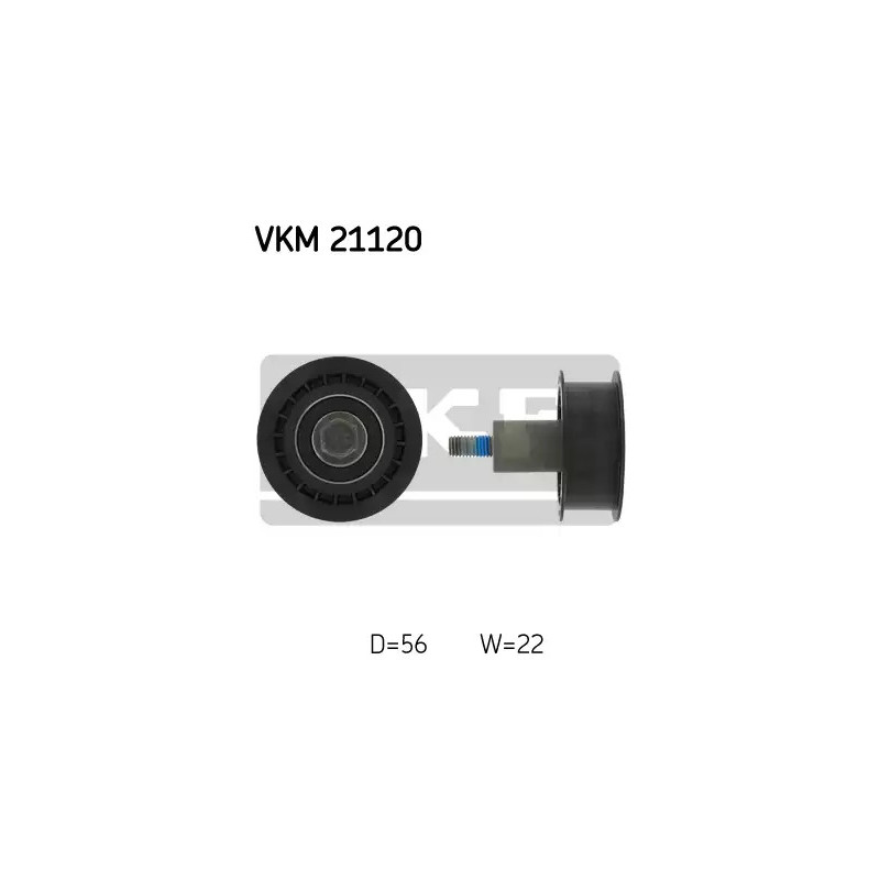 Paskirstymo diržo įtempiklio skriemulys  SKF VKM 21120