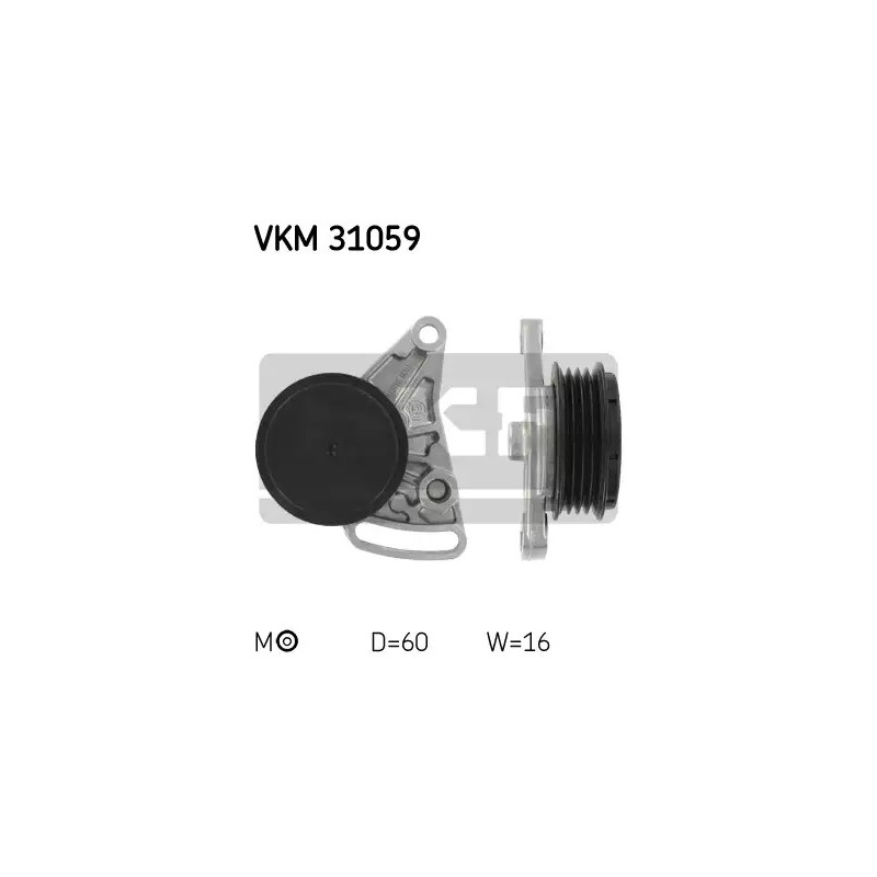 Diržo įtempiklio skriemulys  SKF VKM 31059