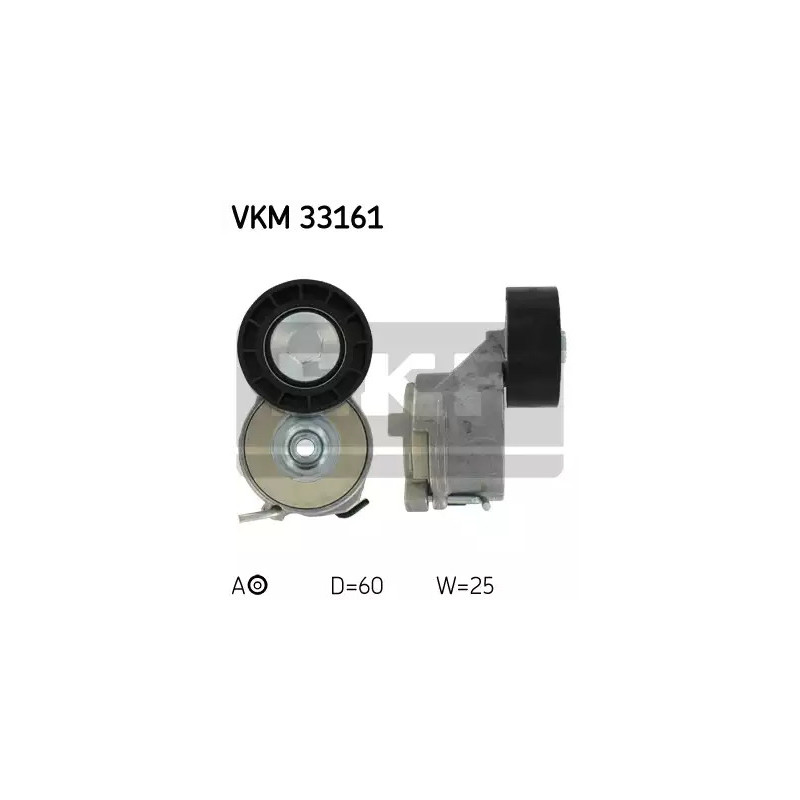 Diržo įtempiklio skriemulys  SKF VKM 33161