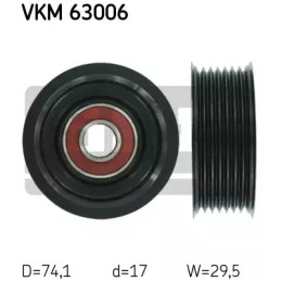 Diržo įtempiklio skriemulys  SKF VKM 63006