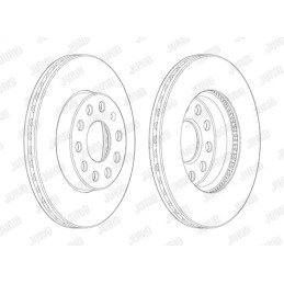 Stabdžių diskas  JURID 562990JC-1