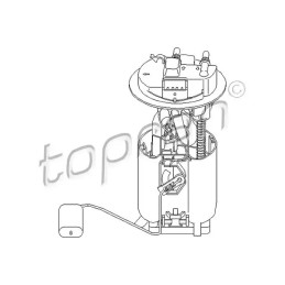 Degalų tiekimo blokas  TOPRAN 721 477