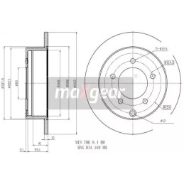 Stabdžių diskas  MAXGEAR 19-2389