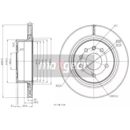 Stabdžių diskas  MAXGEAR 19-2472
