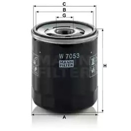 Alyvos filtras  MANN-FILTER W 7053