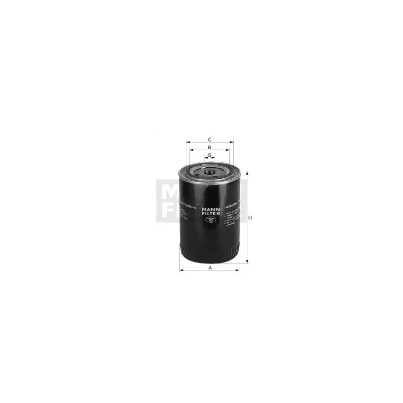 Alyvos filtras  MANN-FILTER W 7050