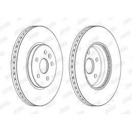 Stabdžių diskas  JURID 563145JC