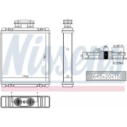Salono radiatorius  NISSENS 73997