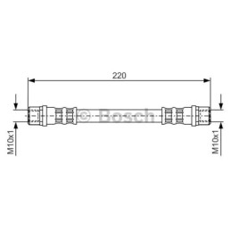 Stabdžių žarnelė  BOSCH 1 987 476 203