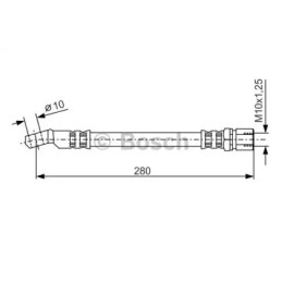 Stabdžių žarnelė  BOSCH 1 987 476 238