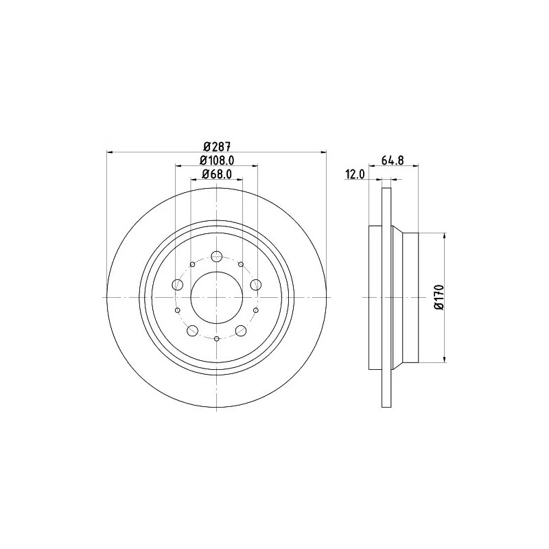 Stabdžių diskas  MINTEX MDC1434C