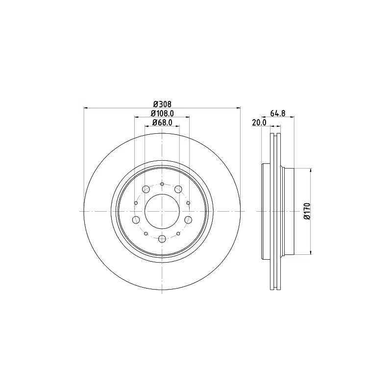 Stabdžių diskas  MINTEX MDC1615C
