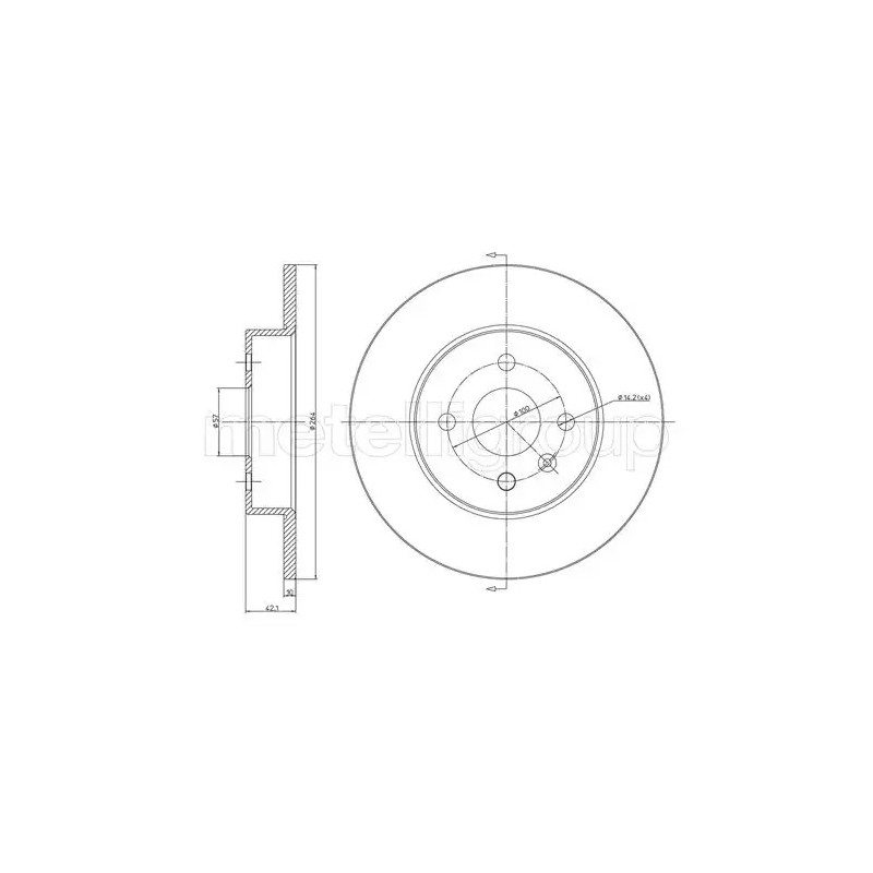 Stabdžių diskas  CIFAM 800-799C