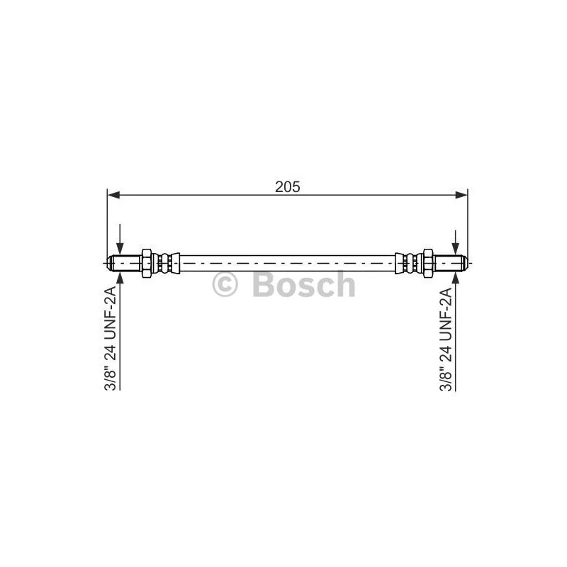 Stabdžių žarnelė  BOSCH 1 987 476 575