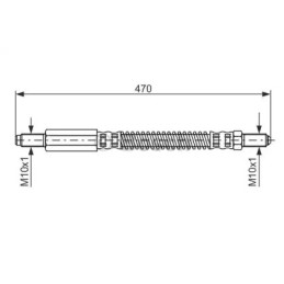 Stabdžių žarnelė  BOSCH 1 987 476 595