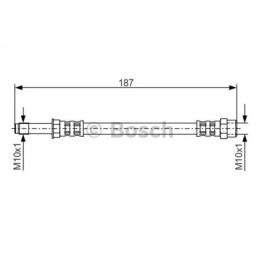 Stabdžių žarnelė  BOSCH 1 987 476 715