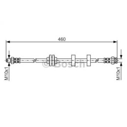 Stabdžių žarnelė  BOSCH 1 987 476 972